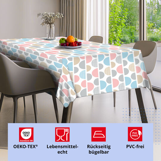 Tischdecke PVC-frei Fancy Circles image number null